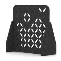 Sch! Acoustic Floor Standing Screen - Petal - Graphite Charcoal - 1200mm