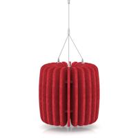 Sch! Acoustic Ceiling Baffles - Shade - Type A - 335mm Wide x 300mm High - Poppy Red