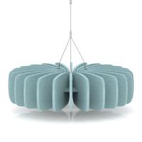 Sch! Acoustic Ceiling Baffles - Shade - Type A - 600mm Wide x 150mm High - Sky Light Blue