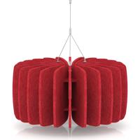 Sch! Acoustic Ceiling Baffles - Shade - Type A - 600mm Wide x 300mm High - Poppy Red