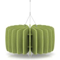 Sch! Acoustic Ceiling Baffles - Shade - Type A - 600mm Wide x 300mm High - Lime Green
