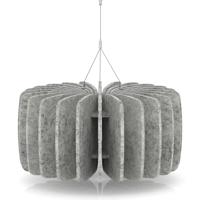 Sch! Acoustic Ceiling Baffles - Shade - Type A - 600mm Wide x 300mm High - Pebble Light Grey