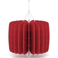 Sch! Acoustic Ceiling Baffles - Shade - Type A - 600mm Wide x 450mm High - Poppy Red
