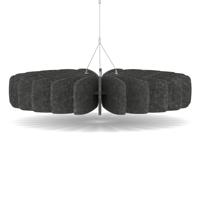 Sch! Acoustic Ceiling Baffles - Shade - Type A - 900mm Wide x 150mm High - Graphite Charcoal