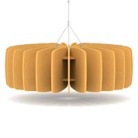 Sch! Acoustic Ceiling Baffles - Shade - Type A - 900mm Wide x 300mm High - Buttercup Yellow