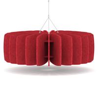 Sch! Acoustic Ceiling Baffles - Shade - Type A - 900mm Wide x 300mm High - Poppy Red