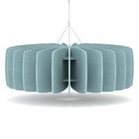 Sch! Acoustic Ceiling Baffles - Shade - Type A - 900mm Wide x 300mm High - Sky Light Blue