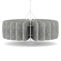 Sch! Acoustic Ceiling Baffles - Shade - Type A - 900mm Wide x 300mm High - Pebble Light Grey