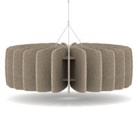 Sch! Acoustic Ceiling Baffles - Shade - Type A - 900mm Wide x 300mm High - Oatmeal Beige