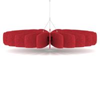 Sch! Acoustic Ceiling Baffles - Shade - Type A - 1200mm Wide x 150mm High - Poppy Red