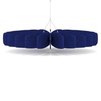 Sch! Acoustic Ceiling Baffles - Shade - Type A - 1200mm Wide x 150mm High - Cobalt Blue