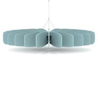 Sch! Acoustic Ceiling Baffles - Shade - Type A - 1200mm Wide x 150mm High - Sky Light Blue