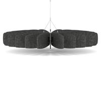 Sch! Acoustic Ceiling Baffles - Shade - Type A - 1200mm Wide x 150mm High - Graphite Charcoal