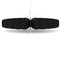 Sch! Acoustic Ceiling Baffles - Shade - Type A - 1200mm Wide x 150mm High - Raven Black