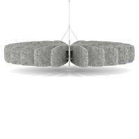 Sch! Acoustic Ceiling Baffles - Shade - Type A - 1200mm Wide x 150mm High - Pebble Light Grey