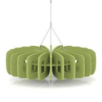 Sch! Acoustic Ceiling Baffles - Shade - Type B - 600mm Wide x 150mm High - Lime Green