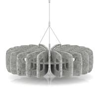 Sch! Acoustic Ceiling Baffles - Shade - Type B - 600mm Wide x 150mm High - Pebble Light Grey