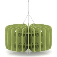 Sch! Acoustic Ceiling Baffles - Shade - Type B - 600mm Wide x 300mm High - Lime Green