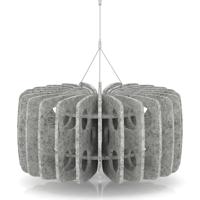 Sch! Acoustic Ceiling Baffles - Shade - Type B - 600mm Wide x 300mm High - Pebble Light Grey