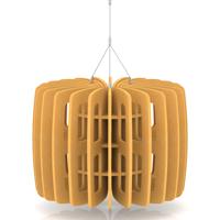 Sch! Acoustic Ceiling Baffles - Shade - Type B - 600mm Wide x 450mm High - Buttercup Yellow