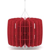 Sch! Acoustic Ceiling Baffles - Shade - Type B - 600mm Wide x 450mm High - Poppy Red
