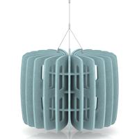 Sch! Acoustic Ceiling Baffles - Shade - Type B - 600mm Wide x 450mm High - Sky Light Blue