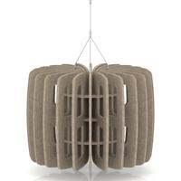 Sch! Acoustic Ceiling Baffles - Shade - Type B - 600mm Wide x 450mm High - Oatmeal Beige