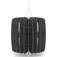 Sch! Acoustic Ceiling Baffles - Shade - Type B - 600mm Wide x 600mm High - Graphite Charcoal