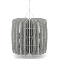 Sch! Acoustic Ceiling Baffles - Shade - Type B - 600mm Wide x 600mm High - Pebble Light Grey