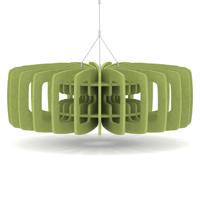 Sch! Acoustic Ceiling Baffles - Shade - Type C - 900mm Wide x 300mm High - Lime Green