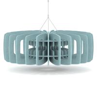 Sch! Acoustic Ceiling Baffles - Shade - Type C - 900mm Wide x 300mm High - Sky Light Blue