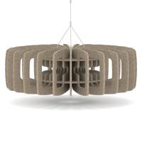 Sch! Acoustic Ceiling Baffles - Shade - Type C - 900mm Wide x 300mm High - Oatmeal Beige