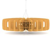 Sch! Acoustic Ceiling Baffles - Shade - Type C - 1200mm Wide x 300mm High - Buttercup Yellow