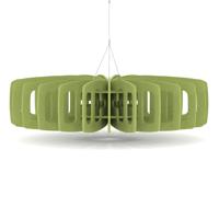 Sch! Acoustic Ceiling Baffles - Shade - Type C - 1200mm Wide x 300mm High - Lime Green