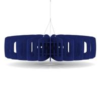 Sch! Acoustic Ceiling Baffles - Shade - Type C - 1200mm Wide x 300mm High - Cobalt Blue