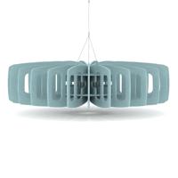 Sch! Acoustic Ceiling Baffles - Shade - Type C - 1200mm Wide x 300mm High - Sky Light Blue
