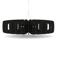 Sch! Acoustic Ceiling Baffles - Shade - Type C - 1200mm Wide x 300mm High - Raven Black