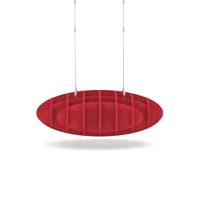 Sch! Acoustic Ceiling Baffles - Hatch - Type D - 700 x 700mm Wide x 250mm High - Poppy Red