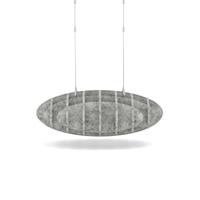 Sch! Acoustic Ceiling Baffles - Hatch - Type D - 700 x 700mm Wide x 250mm High - Pebble Light Grey