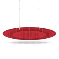 Sch! Acoustic Ceiling Baffles - Hatch - Type D - 1000 x 600mm Wide x 250mm High - Poppy Red