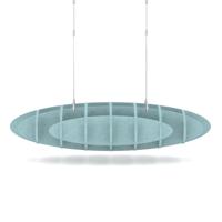 Sch! Acoustic Ceiling Baffles - Hatch - Type D - 1000 x 600mm Wide x 250mm High - Sky Light Blue