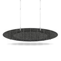 Sch! Acoustic Ceiling Baffles - Hatch - Type D - 1000 x 600mm Wide x 250mm High - Graphite Charcoal