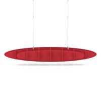Sch! Acoustic Ceiling Baffles - Hatch - Type D - 1600 x 650mm Wide x 250mm High - Poppy Red