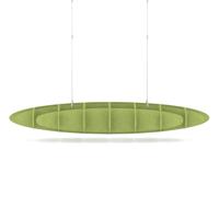 Sch! Acoustic Ceiling Baffles - Hatch - Type D - 1600 x 650mm Wide x 250mm High - Lime Green