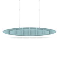 Sch! Acoustic Ceiling Baffles - Hatch - Type D - 1600 x 650mm Wide x 250mm High - Sky Light Blue