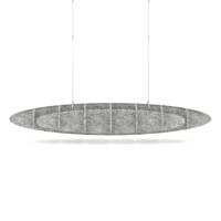 Sch! Acoustic Ceiling Baffles - Hatch - Type D - 1600 x 650mm Wide x 250mm High - Pebble Light Grey