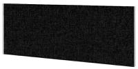 Impulse Plus Oblong 450/600 Desktop Screen Black Fabric Light Grey Edges