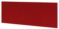 Impulse Plus Oblong 450/600 Desktop Screen Burgundy Fabric Light Grey Edges