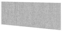 Impulse Plus Oblong 450/600 Desktop Screen Light Grey Fabric Light Grey Edges