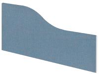 Impulse Plus Wave 450/600 Desktop Screen Sky Blue Fabric Light Grey Edges